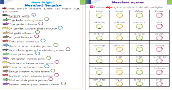 1.Sınıf Türkçe Hece Bilgisi-19