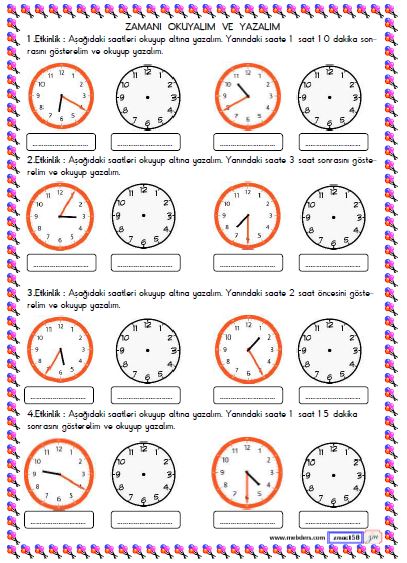 3. Sınıf Matematik Zamanı Okuyalım ve Yazalım Etkinliği 10