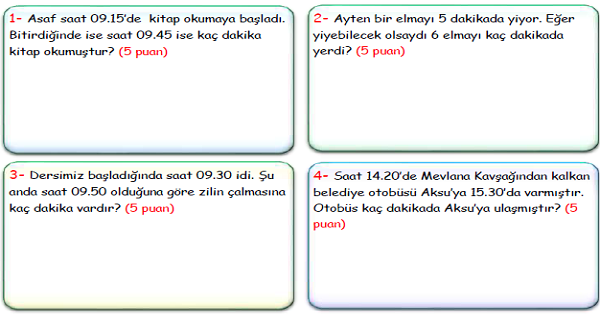 4.Sınıf Matematik Zaman Ölçüleri Problemleri-3