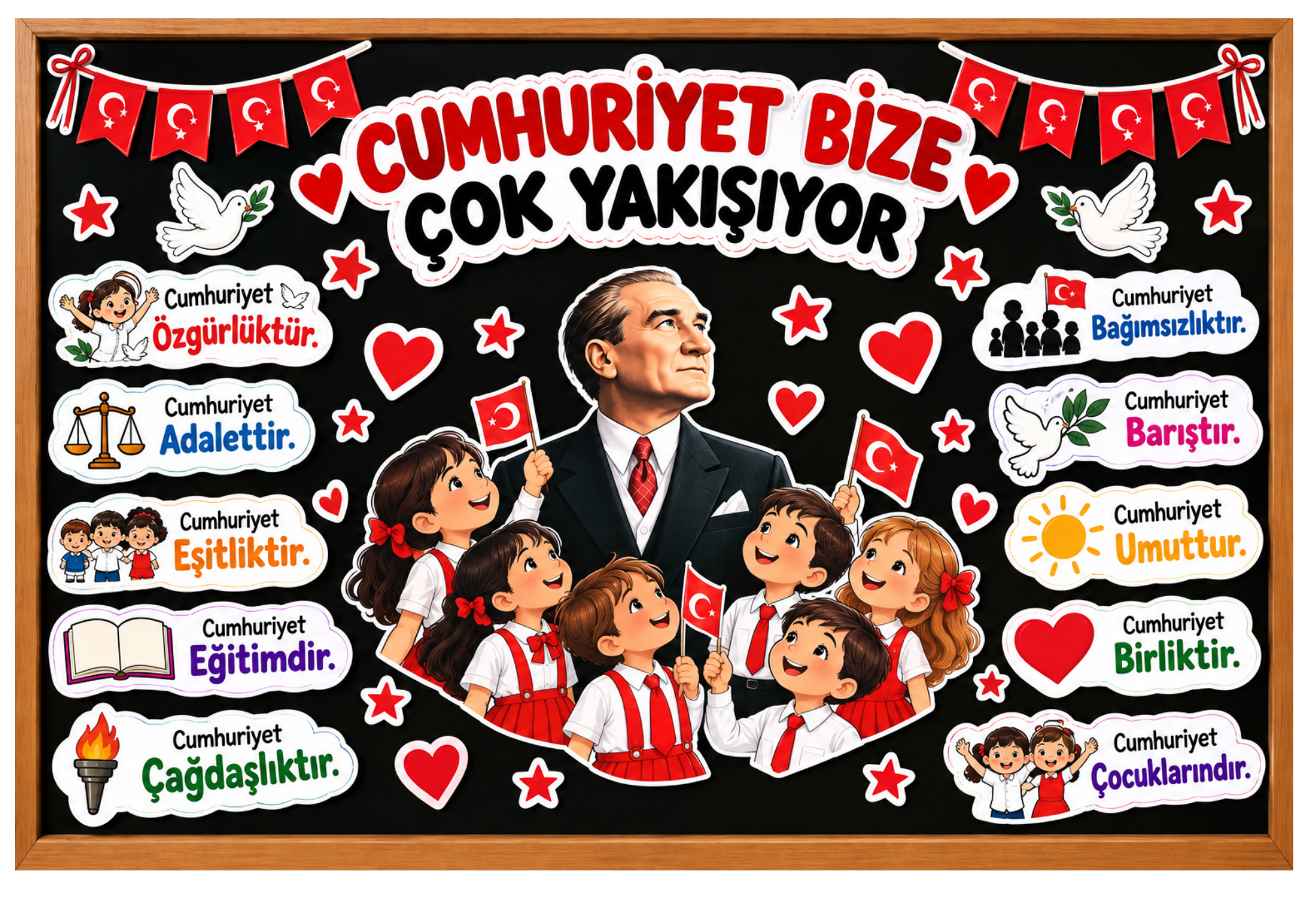 Cumhuriyet Bayramı Pano 2