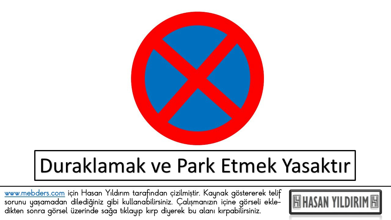 Duraklamak ve Park Etmek Yasaktır PNG