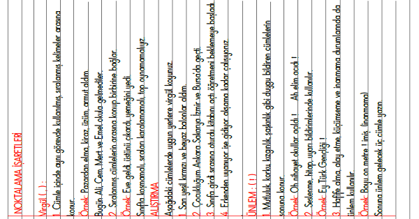 3.Sınıf - Türkçe Noktalama İşaretleri ( Virgül ve Ünlem İşareti ) Konu Anlatımı