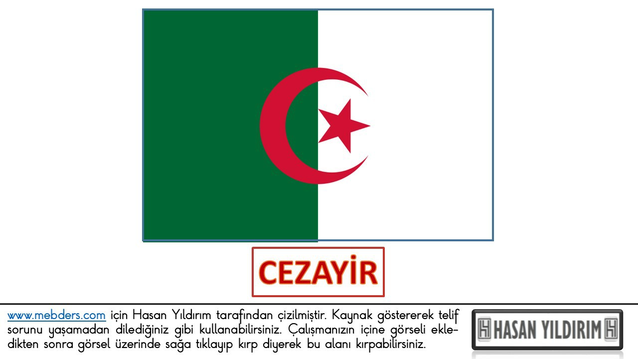 Cezayir Bayrağı PNG