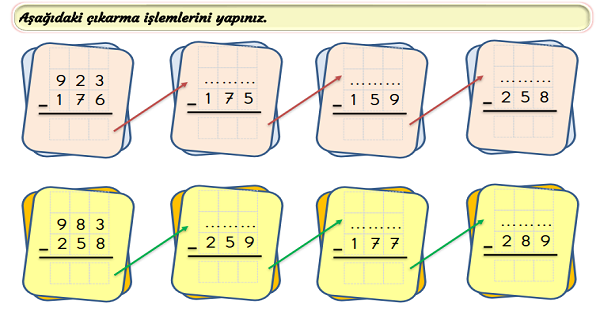 3.Sınıf Matematik Çıkarma İşlemi-Onluk Bozarak-3