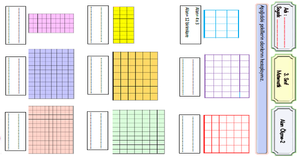 3.Sınıf Matematik Alan Ölçme-2