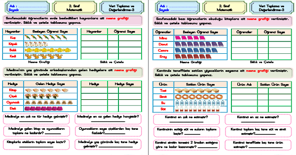 2.Sınıf Matematik Veri Toplama-3