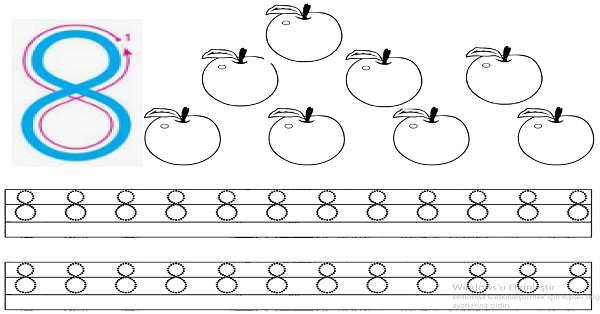 1.Sınıf Matematik (8 Rakamı) Sekiz Rakamı