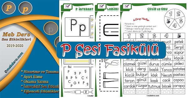 1.Sınıf İlkokuma P Sesi Fasikülü