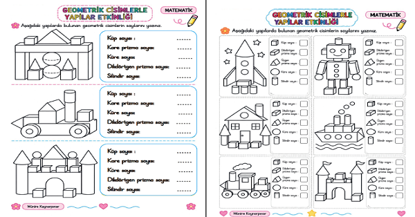 2. Sınıf Matematik Geometrik Cisimler ve Yapılar 2