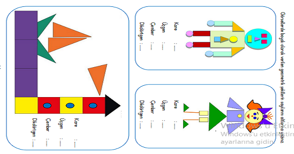 1.Sınıf Matematik Geometrik Şekiller 4