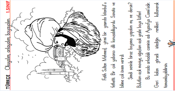 1. Sınıf Türkçe Oku - Anla - Boya -26
