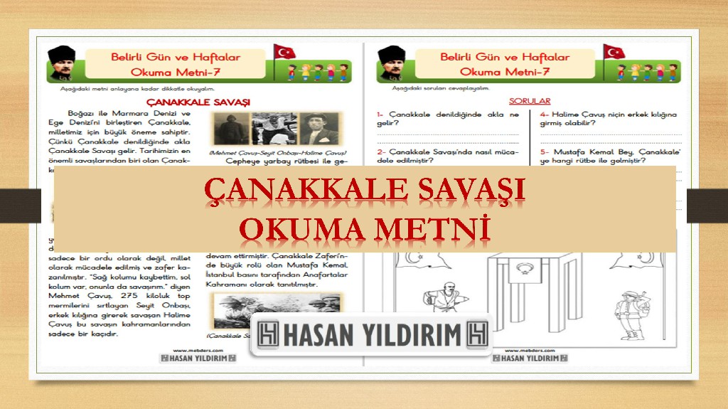 Çanakkale Savaşı Okuma Metni