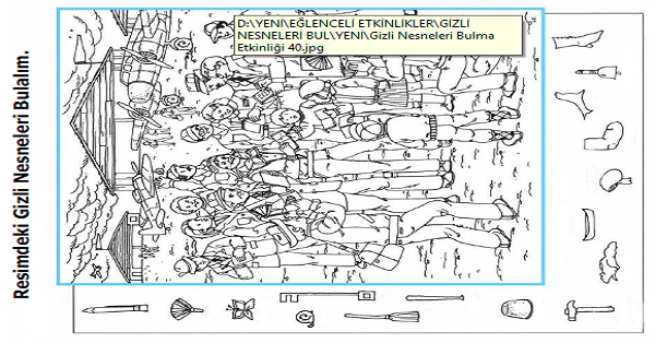 Gizli Nesneleri Bulma Etkinliği 40