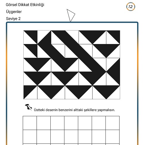 Görsel Dikkat Etkinliği 12 - Seviye 2