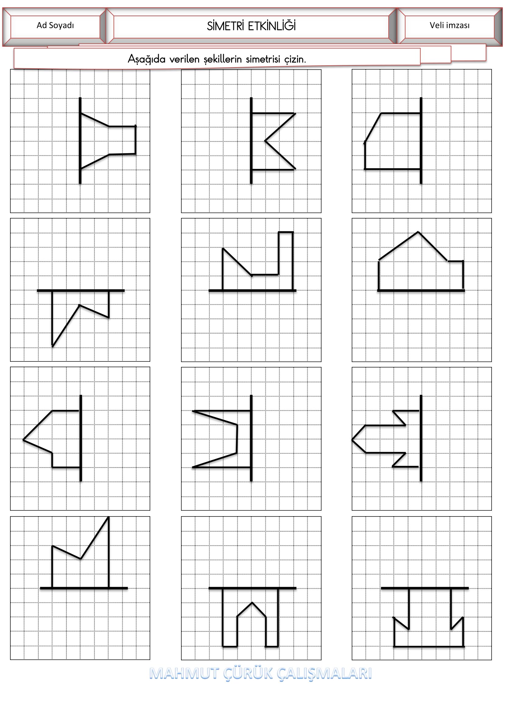 2.Sınıf - Matematik Simetri Etkinliği-2
