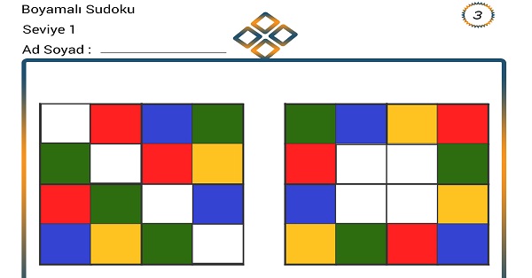 Boyamalı Sudoku 3