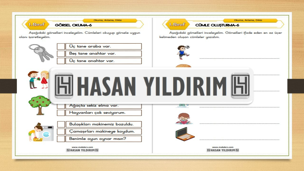 1.Sınıf Türkçe Görsel Okuma ve Cümle Oluşturma-6