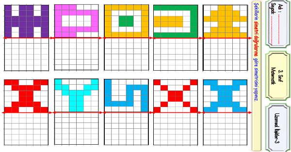 3.Sınıf Matematik Uzamsal İlişkiler (Simetri)-3