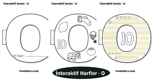 1.Sınıf İlkokuma İnteraktif Harfler - O Sesi