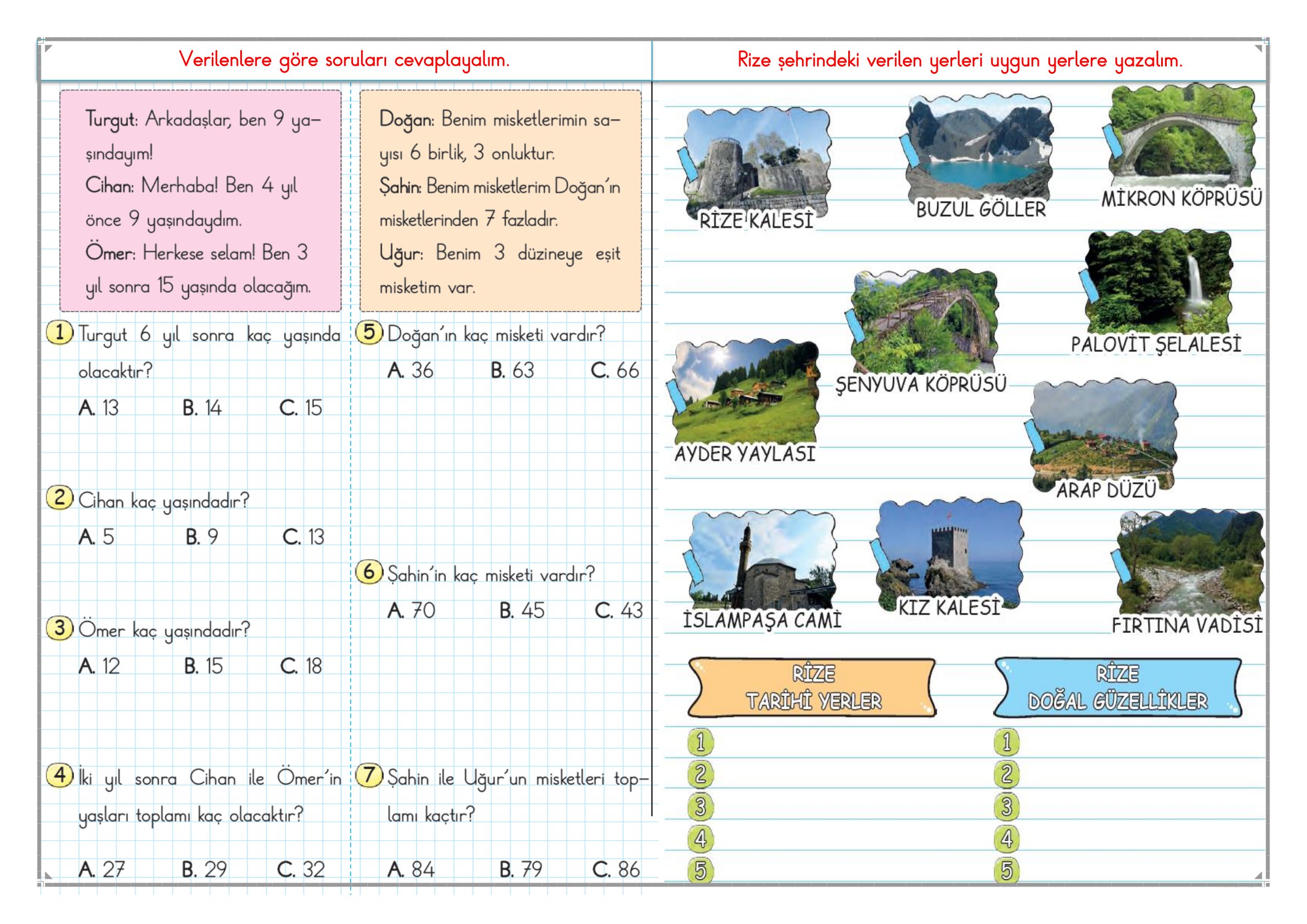 2.Sınıf - 10 Şubat 2026 Günlük Ev Ödevleri