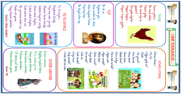 1. Sınıf Türkçe Tekerlemeler 3