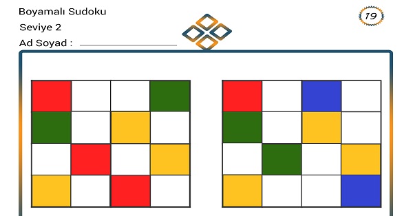 Boyamalı Sudoku 19