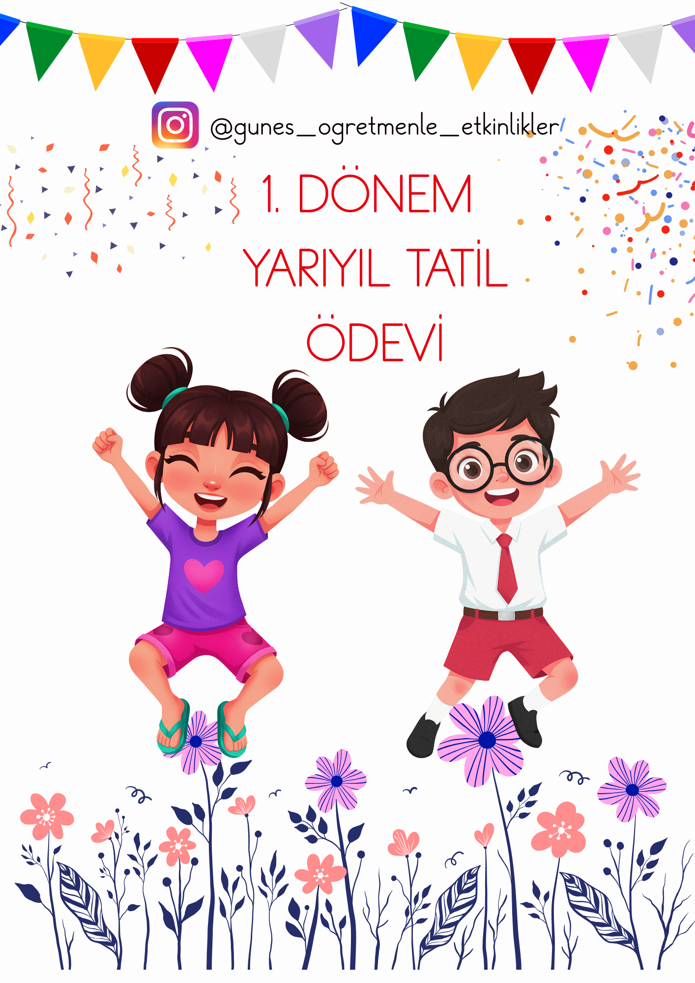 1.Sınıf Yarıyıl Tatil Ödevi
