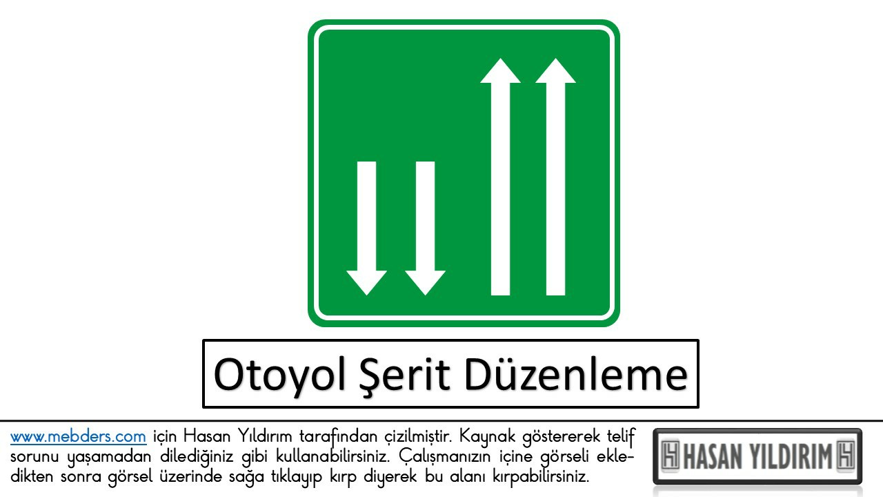 Otoyol Şerit Düzenleme PNG