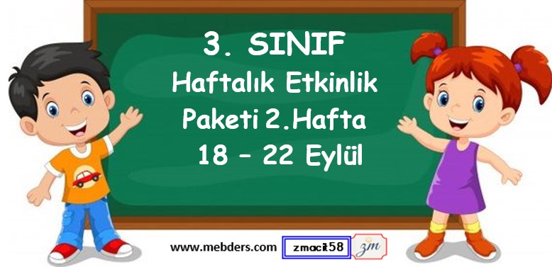 3. Sınıf 2. Hafta Etkinlik Paketi (18-22 Eylül)