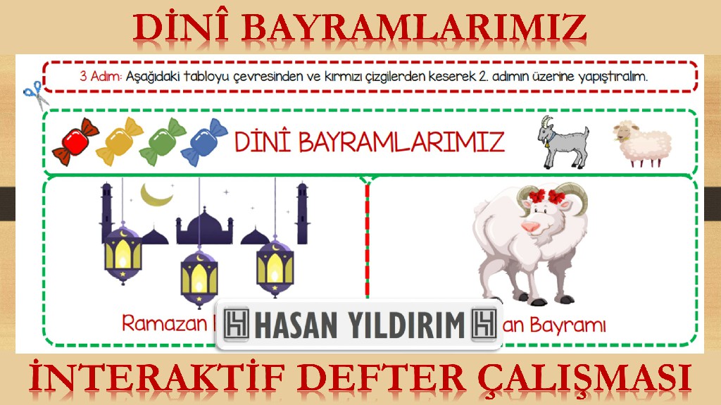 Dinî Bayramlarımız İnteraktif Defter Çalışması