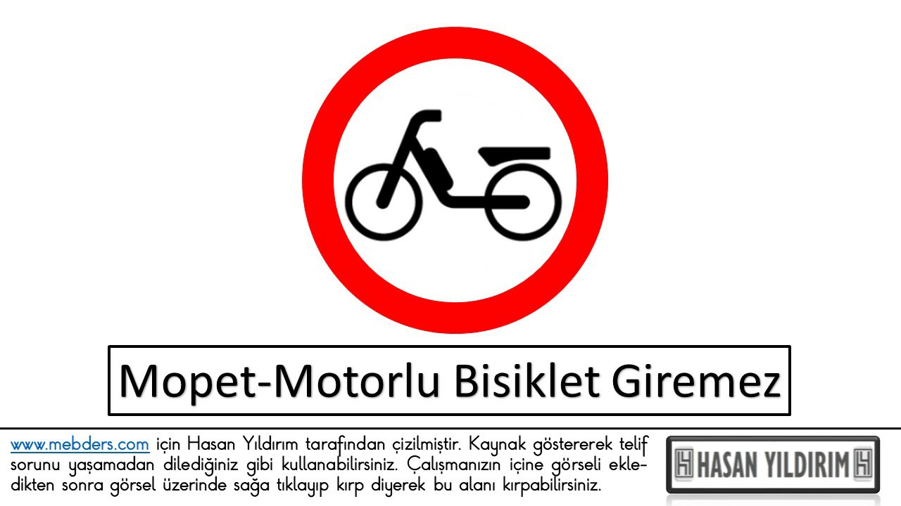 Mopet-Motorlu Bisiklet Giremez PNG