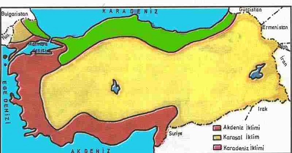 Türkiye İklim Haritası 1