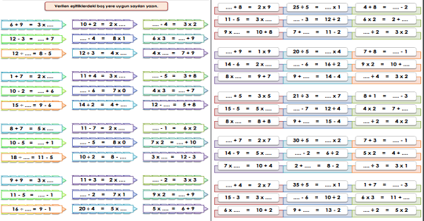 2.Sınıf - Matematik - Eşitlik Etkinliği-5