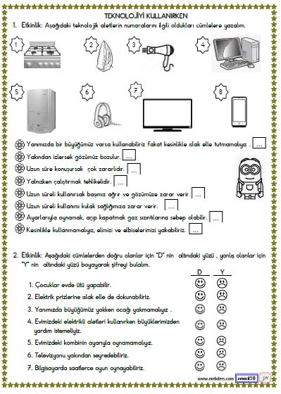 2. Sınıf Hayat Bilgisi Teknolojiyi Kullanırken Etkinliği