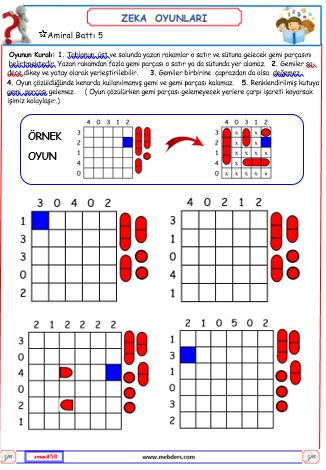 Amiral Battı  (Zeka Oyunları) 5