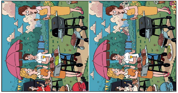 Farkı Bulma Etkinliği (Mangal Yapanlar Arasındaki 15 Fark)