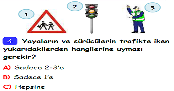 3.Sınıf Hayat Bilgisi Güvenli Hayat Ünite Değerlendirmesi-1