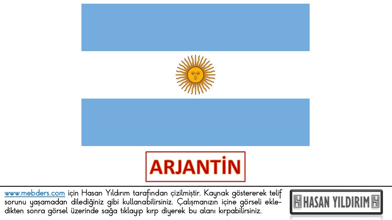 Arjantin Bayrağı PNG
