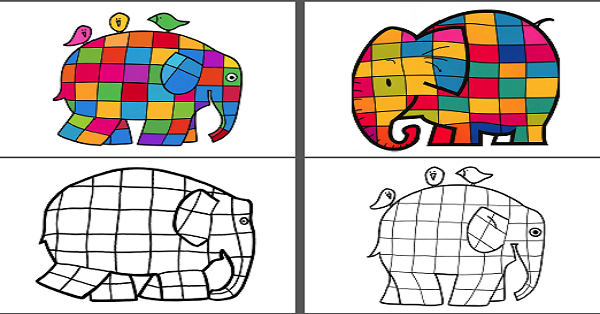 Fil Elmer Boyama Çalışması