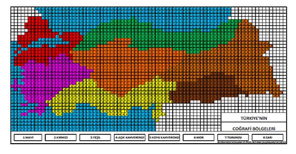 Türkiye Bölgeler Haritası Kodlama Çalışması