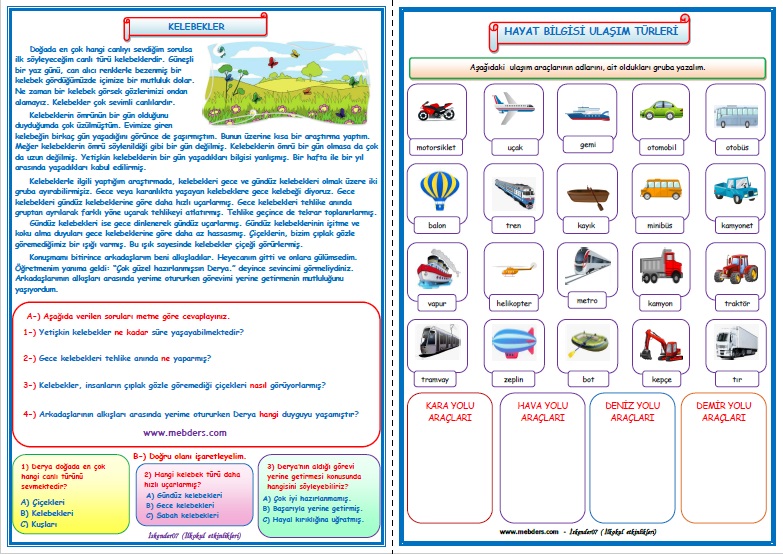 2.Sınıf 19.Hafta Etkinlik Ödev  Paketi  (06-10 Şubat)