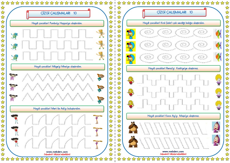 1.SINIF ÇİZGİ ÇALIŞMALARI  10