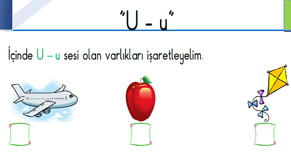 1.Sınıf İlk Okuma Yazma (U-u Sesi) Fasikülü