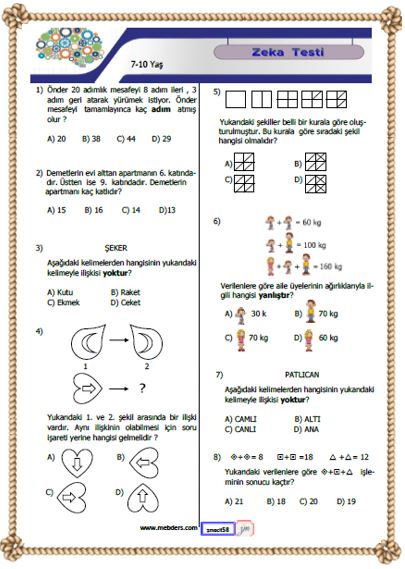 Zeka Testi 7