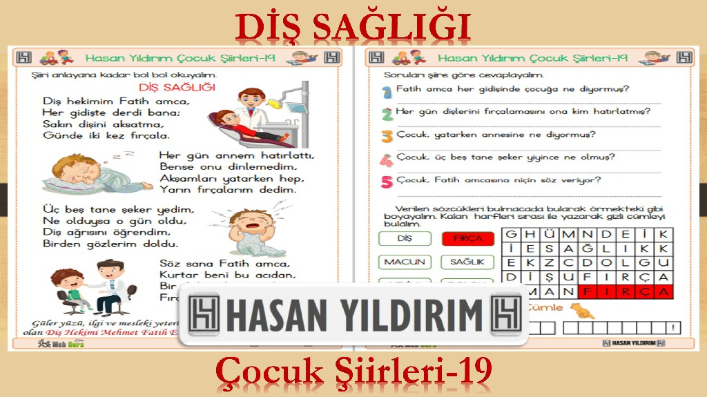 Diş Sağlığı (Çocuk Şiirleri-19)