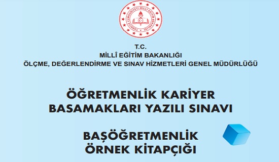 Milli Eğitim Bakanlığı Tarafından Yayımlanan Başöğretmenlik Sınavı ikinci Örnek Soru Kitapçığı-2