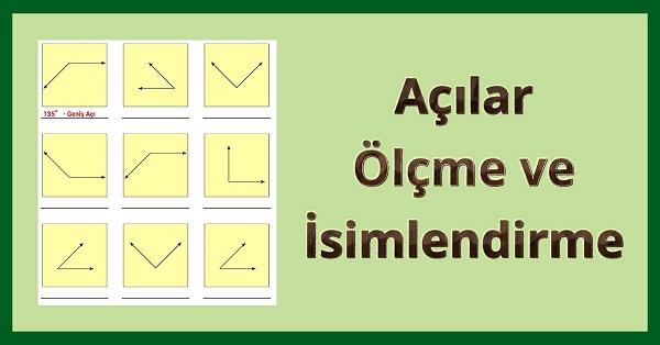 Açı Ölçme ve İsimlendirme Etkinliği 2