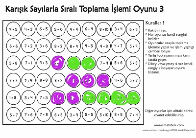 İnteraktif Karışık Sayılarla Toplama İşlemi Oyunu 3