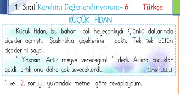 1.Sınıf Genel Değerlendirme 6