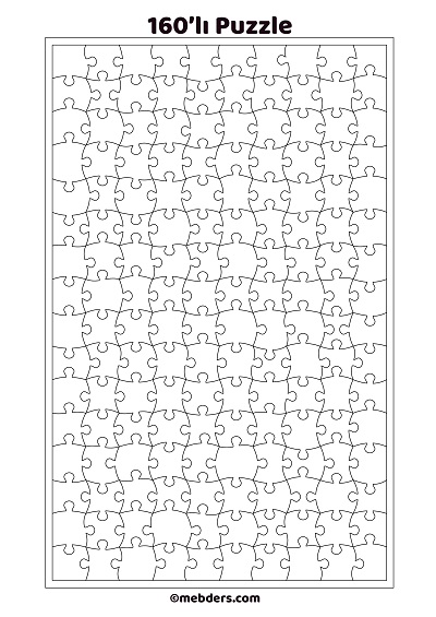 160'lı puzzle şablon
